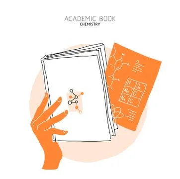 Color background open book with light halo icons academic knowledge Stockillustratie