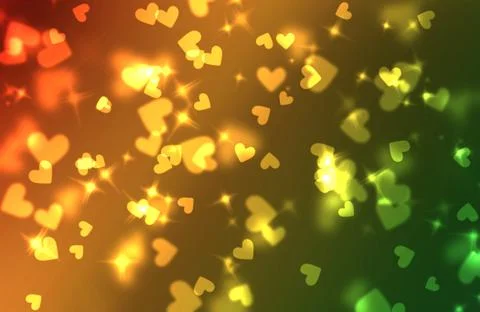 Color background side hearts Stock Illustration