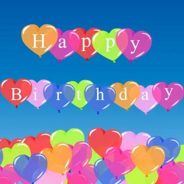 Color balloons background Stock Illustration