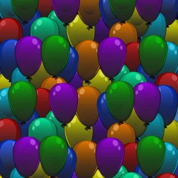 Color balloons background Stock Illustration