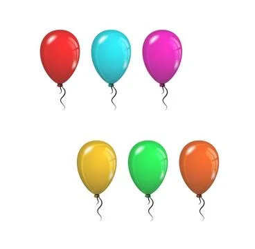 Color balloons Stock Illustration
