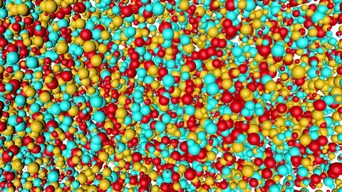 Color Balls 3d Pattern Stock Footage 80896741