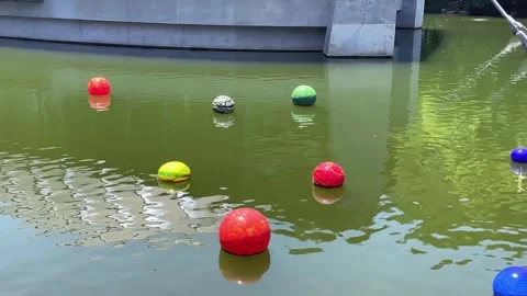 Color Balls Pan Video stock 245241752