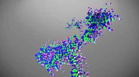 Color Balls Stream Stock Footage 67995398