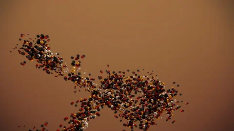 Color Balls Stream Stock Footage 67995625