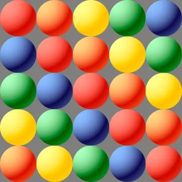 Color balls vector Stock Illustration