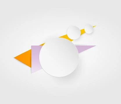 Color banner with round elements Stock-Illustration