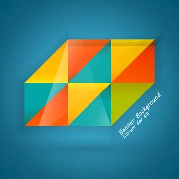 Color Banners. Vector Abstract Background Design Template. Illustrazione stock