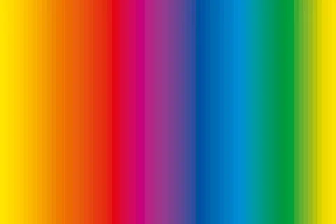 Color bars with complementary colors, extended spectrum of 72 rainbow colors Stock Illustration