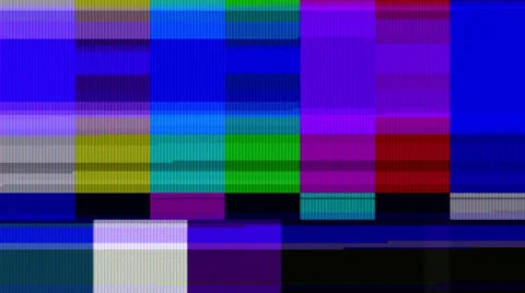 Color Bars Data Glitches (24fps) Stock Footage 24523616