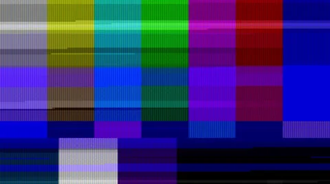 Color Bars Data Glitches (25fps) Stock Footage 24523857