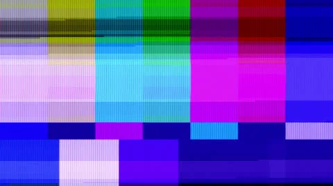 Color Bars Data Glitches (30fps) Stock Footage 24526159