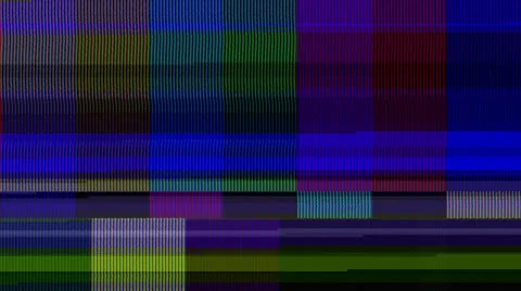 Color Bars Data Glitches (60fps) Stock Footage 24529208