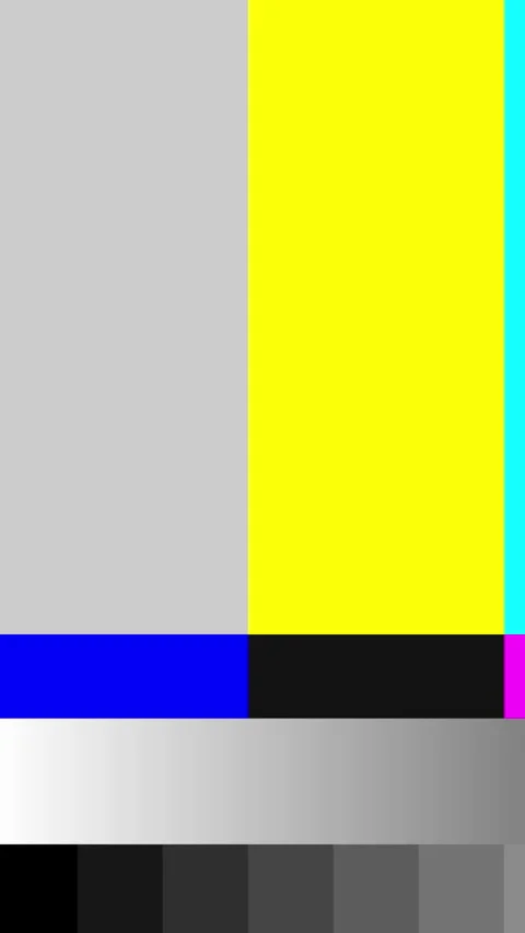 Color bars display used for television and video calibration tests Stock Footage 337976108