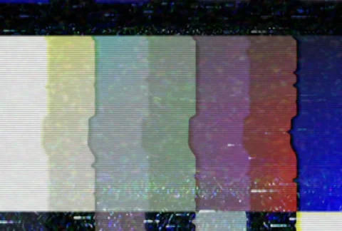Color Bars Signal Interference Vídeos de archivo 30364020