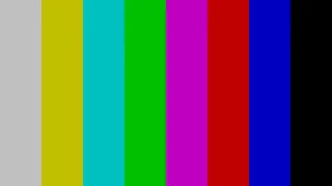 Color bars television test pattern Stockillustratie