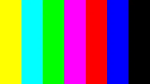 Color bars television test pattern Stockillustratie