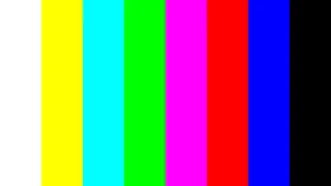 Color bars television test pattern Stock Illustration