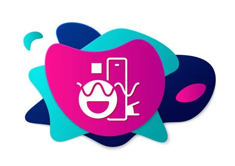 Color Basic geometric shapes icon isolated on white background. Abstract banner Illustrazione stock