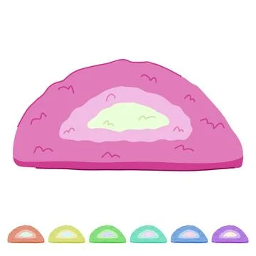 Color bath mat vector cartoon graphic Stock Illustration