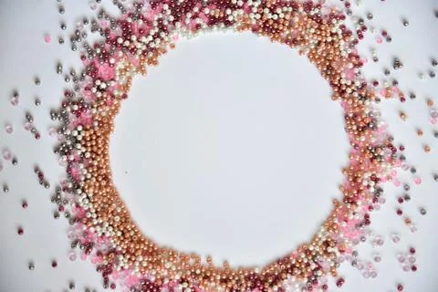 Color beads background Stock Photos
