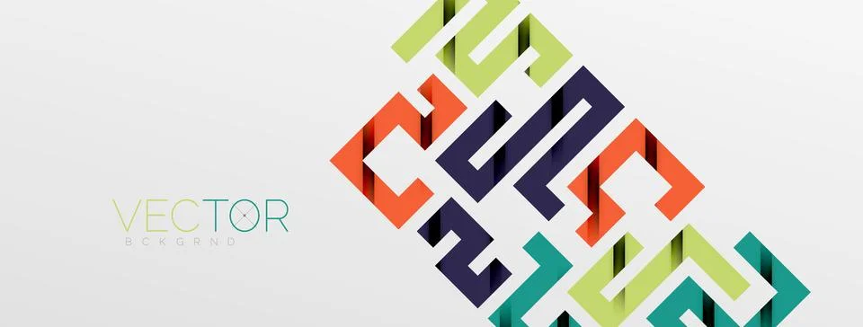 Color bend lines with shadow texture effect. Vector Illustration For Wallpaper Stock Illustration