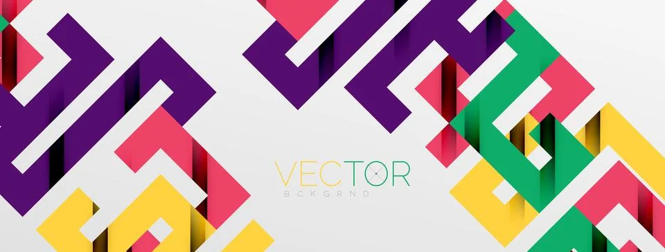 Color bend lines with shadow texture effect. Vector Illustration For Wallpaper Stock Illustration