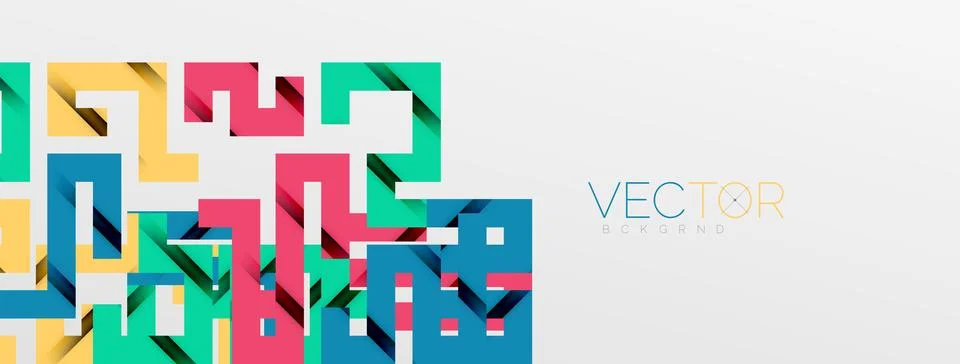 Color bend lines with shadow texture effect. Vector Illustration For Wallpaper Stock Illustration