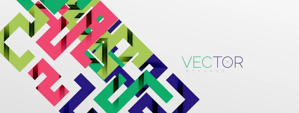 Color bend lines with shadow texture effect. Vector Illustration For Wallpaper Stock Illustration