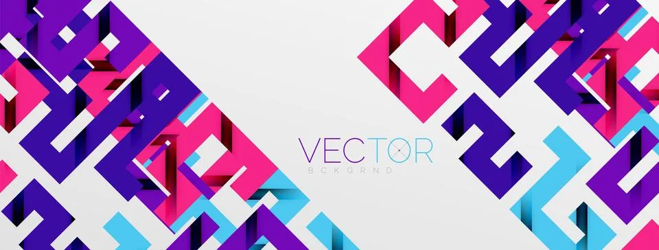 Color bend lines with shadow texture effect. Vector Illustration For Wallpaper Stock Illustration