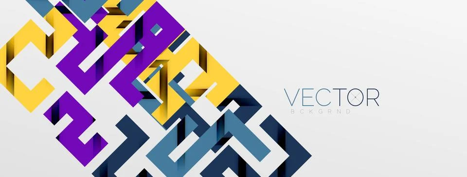 Color bend lines with shadow texture effect. Vector Illustration For Wallpaper Stock Illustration