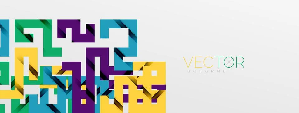 Color bend lines with shadow texture effect. Vector Illustration For Wallpaper Stock Illustration