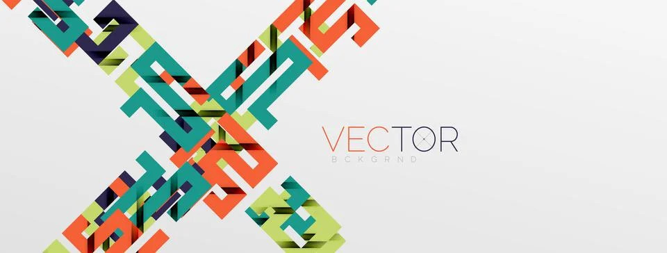 Color bend lines with shadow texture effect. Vector Illustration For Wallpaper Stock Illustration