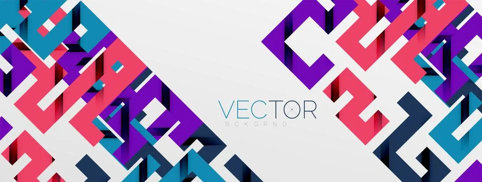 Color bend lines with shadow texture effect. Vector Illustration For Wallpaper Stock Illustration