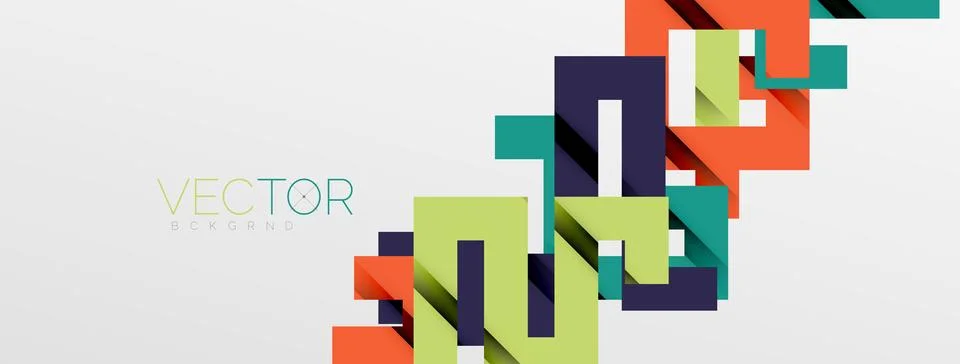 Color bend lines with shadow texture effect. Vector Illustration For Wallpaper Stock Illustration