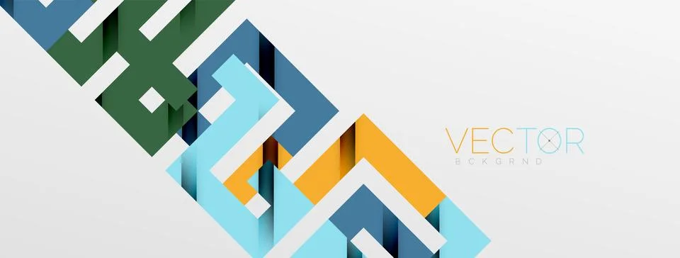 Color bend lines with shadow texture effect. Vector Illustration For Wallpaper Stock Illustration