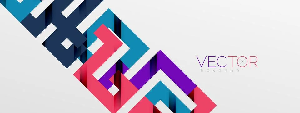 Color bend lines with shadow texture effect. Vector Illustration For Wallpaper Stock Illustration