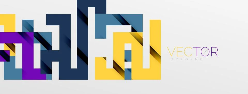 Color bend lines with shadow texture effect. Vector Illustration For Wallpaper Stock Illustration