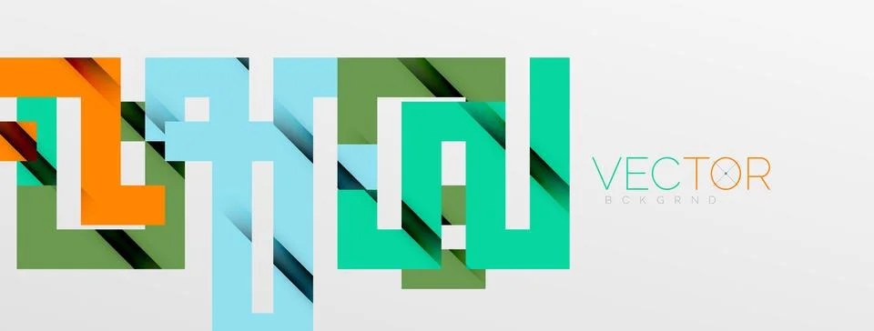 Color bend lines with shadow texture effect. Vector Illustration For Wallpaper Stock Illustration
