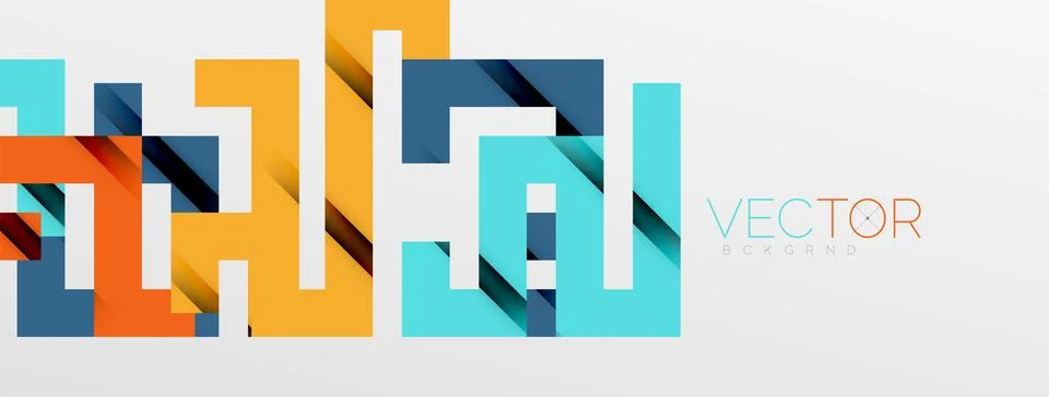 Color bend lines with shadow texture effect. Vector Illustration For Wallpaper Stock Illustration
