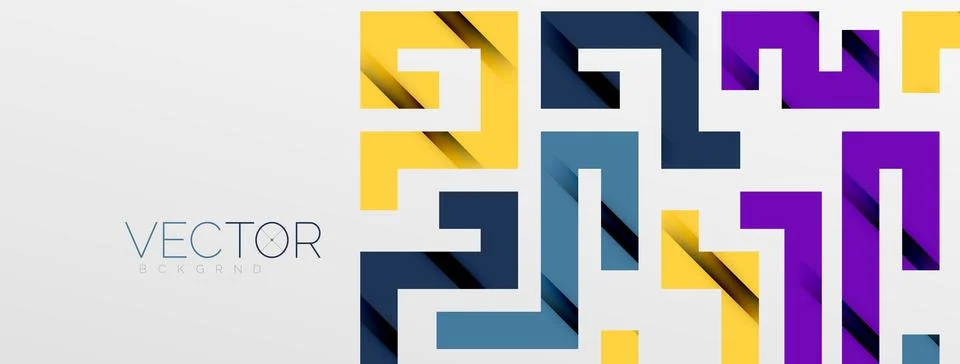 Color bend lines with shadow texture effect. Vector Illustration For Wallpaper Stock Illustration