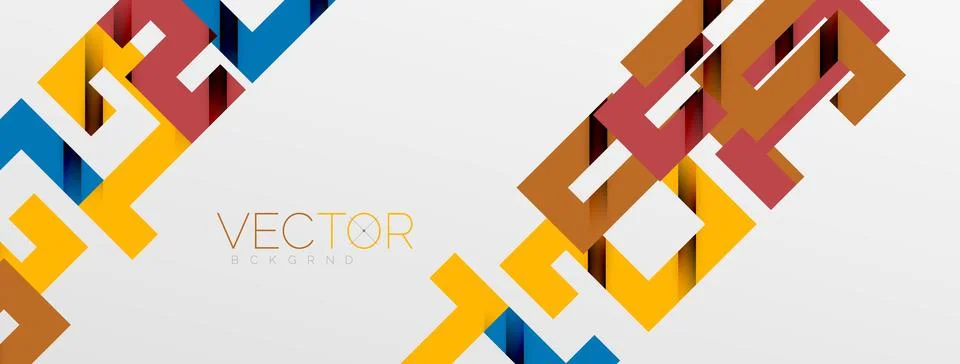 Color bend lines with shadow texture effect. Vector Illustration For Wallpaper Stock Illustration