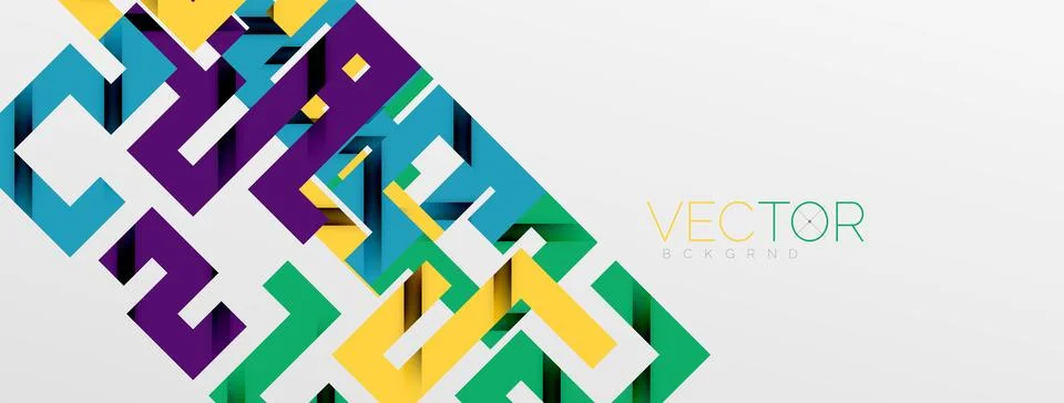 Color bend lines with shadow texture effect. Vector Illustration For Wallpaper Stock Illustration