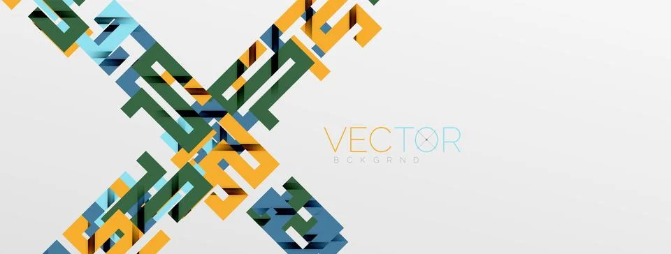 Color bend lines with shadow texture effect. Vector Illustration For Wallpaper Stock Illustration