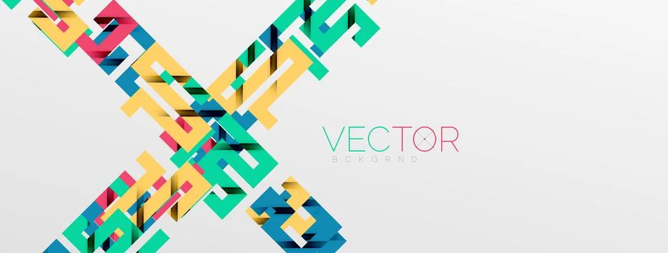 Color bend lines with shadow texture effect. Vector Illustration For Wallpaper Stock Illustration