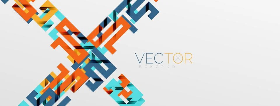 Color bend lines with shadow texture effect. Vector Illustration For Wallpaper Stock Illustration