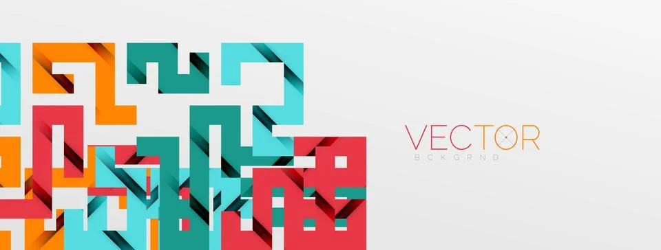 Color bend lines with shadow texture effect. Vector Illustration For Wallpaper Stock Illustration