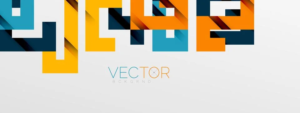 Color bend lines with shadow texture effect. Vector Illustration For Wallpaper Stock Illustration