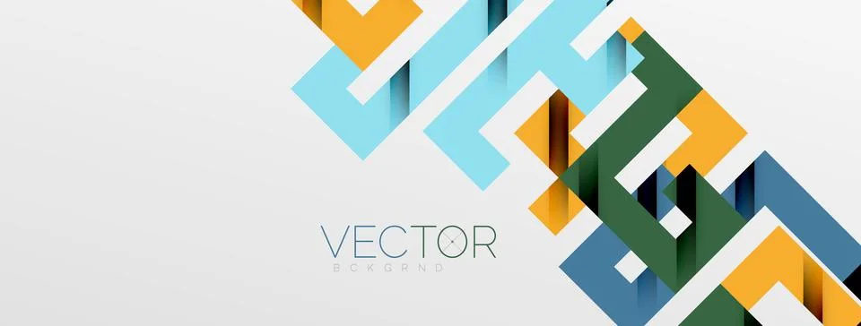Color bend lines with shadow texture effect. Vector Illustration For Wallpaper Stock Illustration