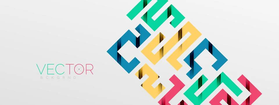 Color bend lines with shadow texture effect. Vector Illustration For Wallpaper Stock Illustration
